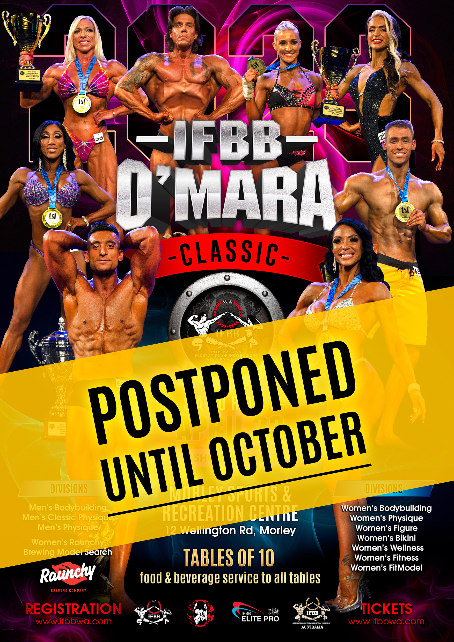 IFBB Competitions 2023 Calendar Season A & B